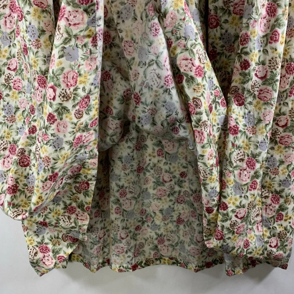 Susan Bristol Womens Dainty Ditsy Floral Maxi Skirt S/M Cottage Country Prairie
